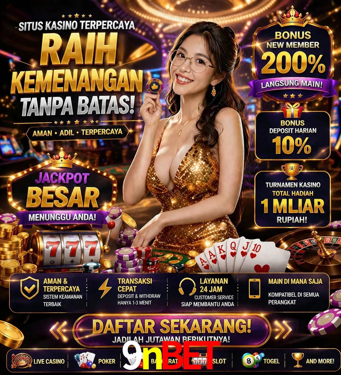 Roleta e blackjack 9nbet